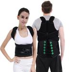 TLSO Thoracic Full Back Brace- Thoracic Lumbar Sacral Orthotic, Compression Fractures, Upper Spine Injuries,Pre or Post Surgery with Hard Lumbar Support for Men and Women (S/M) from HKJD