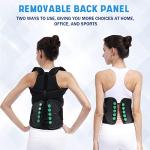 TLSO Thoracic Full Back Brace- Thoracic Lumbar Sacral Orthotic, Compression Fractures, Upper Spine Injuries,Pre or Post Surgery with Hard Lumbar Support for Men and Women (S/M) from HKJD