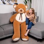 Giant Teddy Bear 5 Feet - Memory Foam Filled Big Teddy Bear - Soft Fluffy Huge Teddy Bear Stuffed Animal Large Teddy Bear - Cute Valentines Day Gift for Girlfriend, Wife, Kids Birthday Gift by MR BAGO