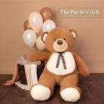 Giant Teddy Bear 5 Feet - Memory Foam Filled Big Teddy Bear - Soft Fluffy Huge Teddy Bear Stuffed Animal Large Teddy Bear - Cute Valentines Day Gift for Girlfriend, Wife, Kids Birthday Gift by MR BAGO