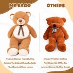 Giant Teddy Bear 5 Feet - Memory Foam Filled Big Teddy Bear - Soft Fluffy Huge Teddy Bear Stuffed Animal Large Teddy Bear - Cute Valentines Day Gift for Girlfriend, Wife, Kids Birthday Gift by MR BAGO