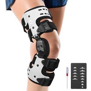 OneBrace OA Unloader Knee Brace - Osteoarthritis Unloader Adjustable ROM Hinged Stabilizing Knee Brace Preventive Protection & Relief from Knee Joint Pain Medial or Lateral Degeneration Right from OneBrace