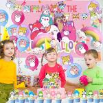 Birthday Party supplies Party Decorations Include Birthday Backdrop Happy Birthday Banner Balloons Cupcake Toppers Foil Balloon Party Decorations for Girls and Boys by 
