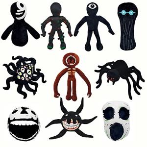 Xuspuqon 10 Pcs Doors Plush Toys New Monster Horror Games Cute Night Stuffed Figure Doll, Jack Plushies Fans Spider Gifts for Kids Boys Girls Halloween Christmas Birthday by Xuspuqon