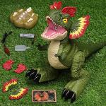 IQKidz RC Dinosaur Kids Toys Robot-Remote Control Electronic Realistic Walking Dino Gifts for Boy Girl Ages 3-5 4-8 and Up, 360Â° Rotate Interactive Toy with Light Roaring Spray & Touch Sensing from IQKidz