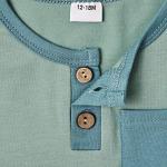 FOCUTEBB 2 Years Old Toddler Boy Clothes Baby Boys Summer Outfits Sleeveless Patchwork Shirt Tops Shorts Set Clothes Set Green 2-3T/100cm by 