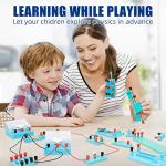 STEM Electricity and Magnetism Lab Starter Kit by DAILYLIFE, Physics Basic Circuit Learning Set for Age 8+, Electronics Laboratory Kits 20+ Experiments 65 Items,for Kids Child Students from DAILYLIFE