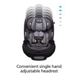 Safety 1st Grow and Go All-in-One Convertible Car Seat, Rear-facing 5-40 pounds, Forward-facing 22-65 pounds, and Belt-positioning booster 40-100 pounds, Carbon Rose by Dorel Juvenile Group-CA