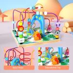 Wooden Baby Activity Cube for Toddlers 3+ï¼5 in 1 Early Educational Montessori Toy for Toddlersï¼Abacus Blocks Bead Maze Spinning Gear Shape Sorter Learning Clockï¼First Birthday Gifts for Boys Girls. by Jade Hare