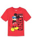 Disney Mickey Mouse Toddler Boys Short Sleeve T-Shirt and Mesh Shorts Set Red 4T by Bentex Group Inc.
