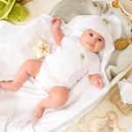 KiddyTurtles Baby Essential 100% Organic Cotton 10Pcs 0-3 Months Baby Clothes Layette Gift Pack for Baby Girls or Baby Boys, Gender Neutral Baby Clothes, Must haves, Baby Shower from 