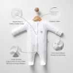 KiddyTurtles Baby Essential 100% Organic Cotton 10Pcs 0-3 Months Baby Clothes Layette Gift Pack for Baby Girls or Baby Boys, Gender Neutral Baby Clothes, Must haves, Baby Shower from 