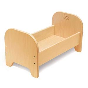 Environments Wooden Baby Doll 22âL x 12âW x 12âH Bed Play Furniture, Natural Finish, Fits up-to 22-Inch Doll, Preschool, Kids Toy (900402) by Discount School Supply - Excelligence