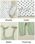 YALLET Baby Girl Clothes Newborn Infant Girl Outfits Short Sleeve Romper+Suspender Pants+Headband 3 6 12 18 Months Clothing from 