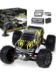 LAEGENDARY Fast RC Cars for Adults and Kids - 4x4, Off-Road Remote Control Car - Battery-Powered, Hobby Grade, Waterproof Monster RC Truck - Toys and Gifts for Boys, Girls and Teens Black - Yellow from LAEGENDARY