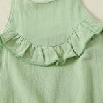 YALLET Baby Girl Clothes Newborn Infant Girl Outfits Short Sleeve Romper+Suspender Pants+Headband 3 6 12 18 Months Clothing from 