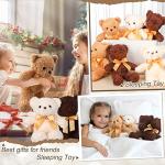 30 Pieces Plush Bear Stuffed Animal Bulk 12 Inch 3 Colors Cute Small Bear Toys for Teens Girls Boys Shower Birthday Gift Children's Day Animal Themed Party Supplies by Yinder