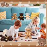 30 Pieces Plush Bear Stuffed Animal Bulk 12 Inch 3 Colors Cute Small Bear Toys for Teens Girls Boys Shower Birthday Gift Children's Day Animal Themed Party Supplies by Yinder