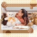 30 Pieces Plush Bear Stuffed Animal Bulk 12 Inch 3 Colors Cute Small Bear Toys for Teens Girls Boys Shower Birthday Gift Children's Day Animal Themed Party Supplies by Yinder