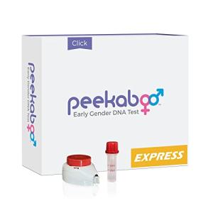 Peekaboo Click Express DNA Test Kit, Early Gender Detection, Same Day Results, Test as Early as 6 Weeks Pregnant, Over 99% Accurate* by DDC