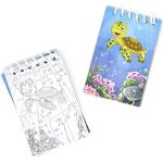 48 Count Ocean Sea Life Mini Notepads Underwater World Creatures Turtle Dolphin Fish Animal Themed Memo Spiral Notebooks for Kids Classroom Rewards Prize Bag Birthday Baby Shower Party Favor Supplies from Gift Boutique