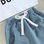BemeyourBBs Baby Boy Summer Clothes Little Dude T Shirt Elastic Waist Pockets Shorts Set Fathers Day Outfit (3-6 Months, Dads little dude white) by 