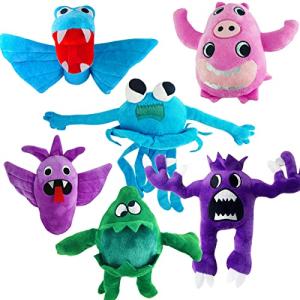 PERUKOYO 6PCS Garten of Banban 3 Plush Toy, Cute Garden of Ban Ban Plushies Figure Monster Doll for Kids(BAN3-6COLOR) from PERUKOYO
