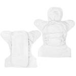 BaeBae Goods Adjustable Cloth Diapers for Boys and Girls â 8 Reusable Cloth Diapers for Babies with 8 Cloth Diaper Inserts (Grey Triangles) from 