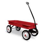 LOOQS 10Inch Steel Wheels Timeless Classic Design Red Wagon by LOOQS