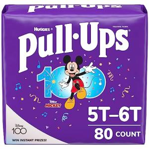 Pull-Ups Boys' Potty Training Pants, 5T-6T (46+ lbs), 80 Count by Kimberly-Clark Corp.