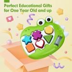 Baby Toys 12-18 Months - Light up Shape Sorter Musical Toys for Toddlers 1-3 - Montessori Toys for 1 Year Old Boy Gifts - Toddler Learning Toys Ages 1-2 - One Year Old Boy Birthday Gift 1st Girl Gifts by SHANGTOU RUNJIA TOYS CO.,LTD