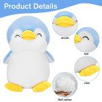 Plushies Penguin Stuffed Animal Toys,Fat Penguin Plush Doll Boy Girl Girlfriend Valentine's Day Gift Cute Pillow (Blue,9.8in) by Seeneey