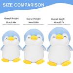 Plushies Penguin Stuffed Animal Toys,Fat Penguin Plush Doll Boy Girl Girlfriend Valentine's Day Gift Cute Pillow (Blue,9.8in) by Seeneey