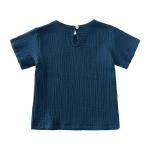 Infant Baby Boys Outfits Summer Clothes Set Cotton Linen Short Sleeve T-Shirt Tops with Pocket and Drawstring Shorts by 2Pcs Baby Boys Summer Clothing Sets