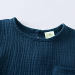 Infant Baby Boys Outfits Summer Clothes Set Cotton Linen Short Sleeve T-Shirt Tops with Pocket and Drawstring Shorts by 2Pcs Baby Boys Summer Clothing Sets