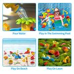 Doloowee Sand and Water Table Toy for Kids, 4 in 1 Water Showers Pond Water Table | Kids Water Play Table, Activity Table Summer Outdoor Toy on Beach Backyard for Toddlers 1-3 Age 3-5 and Up by Doloowee