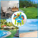 Doloowee Sand and Water Table Toy for Kids, 4 in 1 Water Showers Pond Water Table | Kids Water Play Table, Activity Table Summer Outdoor Toy on Beach Backyard for Toddlers 1-3 Age 3-5 and Up by Doloowee