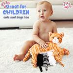 Nurturing Cat Stuffed Animal with Plush Kittens, Cat Baby Stuffed Animals for Girls and Boys Plushy Kitty Mommy Cat with 4 Baby Cats for Birthday Party Favors Gifts (Cute Style) from Skylety