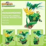794PCS Hummingbird Birds Flowers Building Blocks , Up Flying House , Water Wheel and BBQ Fish Toy Brick ,Hand Crank Rotating Model Creative Set , Birthday Xmas Gifts for Kids Boys Girls Ages 6+ by EP EXERCISE N PLAY