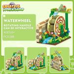 794PCS Hummingbird Birds Flowers Building Blocks , Up Flying House , Water Wheel and BBQ Fish Toy Brick ,Hand Crank Rotating Model Creative Set , Birthday Xmas Gifts for Kids Boys Girls Ages 6+ by EP EXERCISE N PLAY