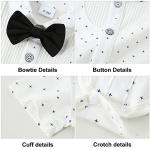 YUEMION Newborn Baby Boy Clothes Suits, Toddler Dress Shirt With Bowtie + Suspender Pants Outfit Sets Gentleman Wedding 0-18M by 