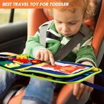 Hooku Busy Board for 1 Year Old, Montessori Toys for 2 Year Old, Baby Sensory Toys for Toddlers 1-3, Fine Motor Toys, Toddler Travel Toys, Toddler Learning Activities,Birthday Gifts for Baby Boy Girl from Hooku