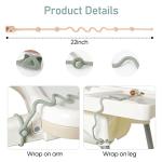 Baby Spoons Self Feeding 6 Month,Toddler Utensils Holder Strap Food Grade Silicone Keep Fork and Spoon Off The Floor Great for Kids,Hook On High Chairï¼Greenï¼ by 