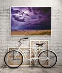 2 Pack 1000 Pieces Sunset Lighthouse & Purple Lightning Puzzle, Talacre Lighthouse UK & Landscapes of Thunder Storm, Jigsaw Puzzles for Adults 1000 Pieces and Up, Beach Puzzle Gifts for Women & Mom from RECHIATO