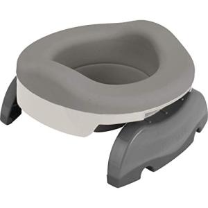 Potette Plus Potty Value Pack: Kalencom 2in1 Potette Plus Portable Potty and Reusable Collapsible Liner for Home Use (White/Gray) from Kalencom