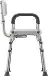 NOVA Medical Products Shower & Bath Chair with Back & Arms & Hygienic Design, White, 1 Count by NOVA - Ortho-Med, Incorporated