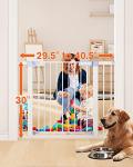 Comfurya Retractable Baby Gate for Stairs - Extra Wide Safety Kids or Pets, 30â Tall, Extends to 40.5â Wide, Child Safety Baby Gates for Stairs, Doorways, Hallways, Indoor, Outdoor(White) from Comfurya