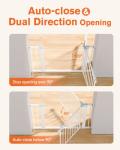 Comfurya Retractable Baby Gate for Stairs - Extra Wide Safety Kids or Pets, 30â Tall, Extends to 40.5â Wide, Child Safety Baby Gates for Stairs, Doorways, Hallways, Indoor, Outdoor(White) from Comfurya