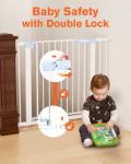 Comfurya Retractable Baby Gate for Stairs - Extra Wide Safety Kids or Pets, 30â Tall, Extends to 40.5â Wide, Child Safety Baby Gates for Stairs, Doorways, Hallways, Indoor, Outdoor(White) from Comfurya