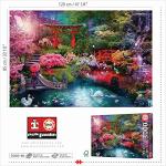 Educa - Japanese Garden - 3000 Piece Jigsaw Puzzle - Puzzle Glue Included - Completed Image Measures 47.25" x 33.5" - Ages 14+ (19282) by Educa